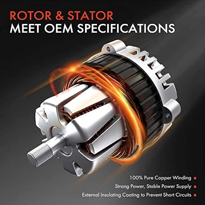 Premium Alternator Replacement for Dodge Ram 1500 2500 3500 4500 1999-2001 Durango Dakota 12V 136A 7 Groove - Image 5