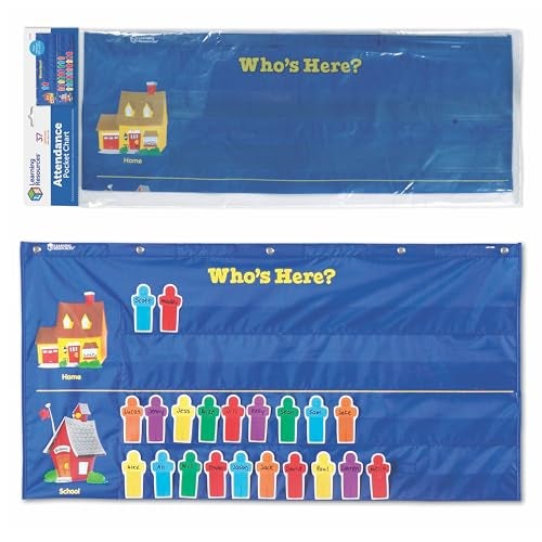 Learning Resources Helping Hands Pocket Chart, Classroom Organization, Teacher Accessories, 36 Cards, Ages 5+ - Image 1
