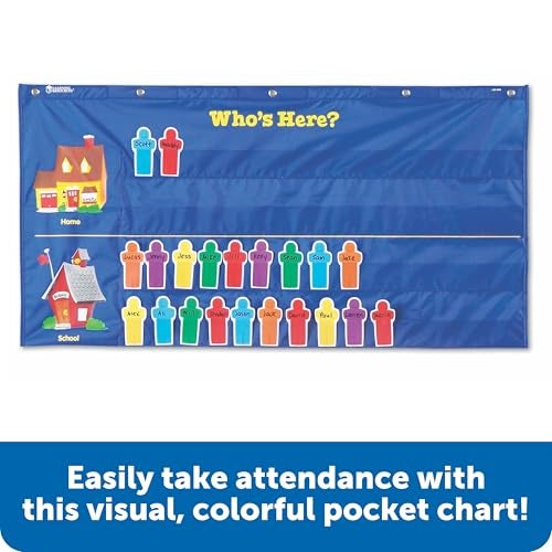 Learning Resources Helping Hands Pocket Chart, Classroom Organization, Teacher Accessories, 36 Cards, Ages 5+ - Image 2