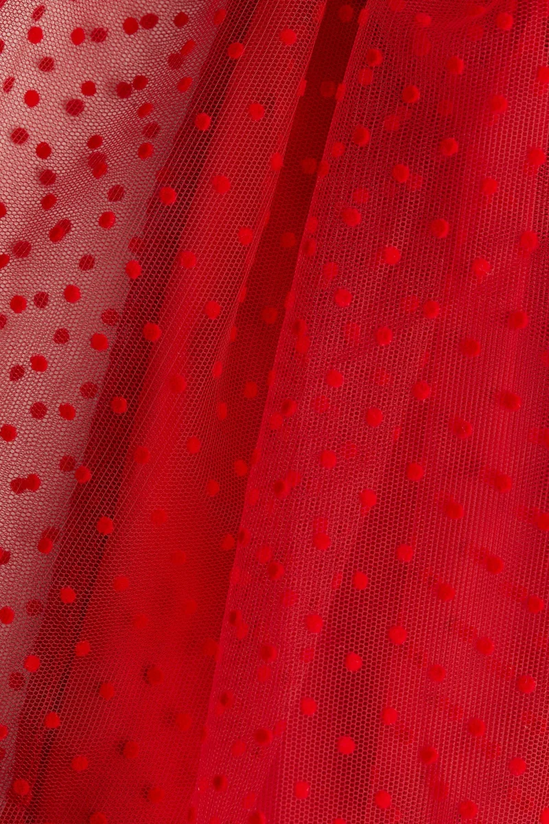 H&M Flock-print tulle skirt