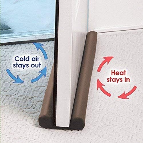 WOX MOX WOX MOX Sound and dust Proof Twin Under Door Draft Fabric GuardGap SealerCool Air EscapeBottom Sealing Strip Guard for HomeEscape SoundProof Reduce Noise  - Image 5