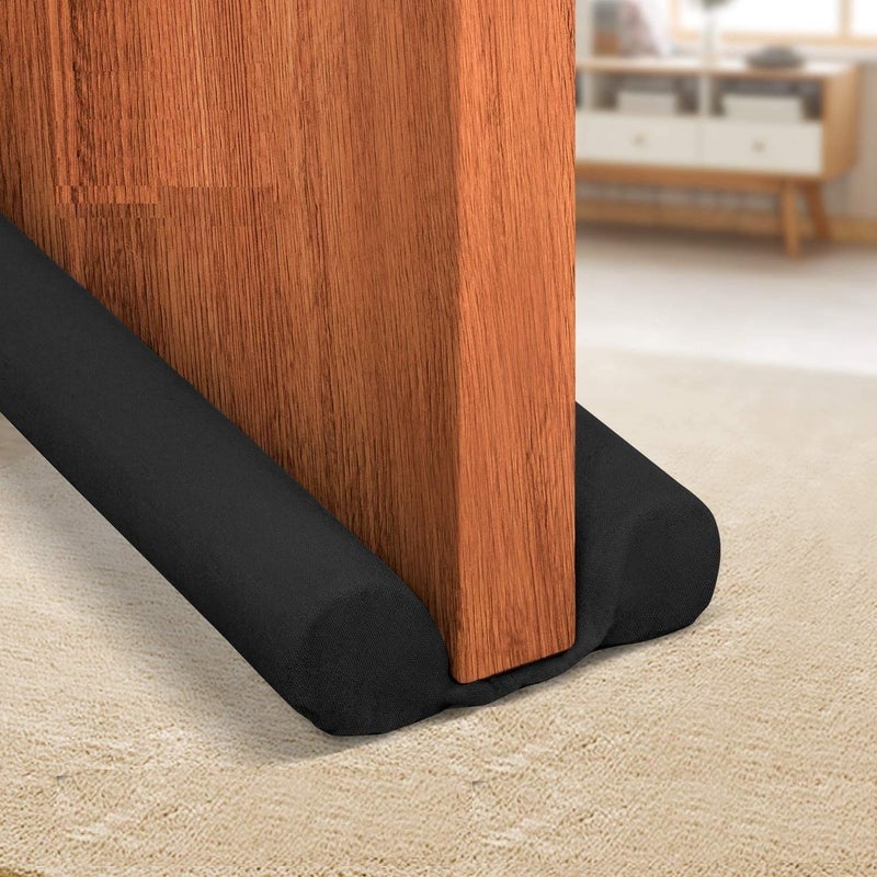 WOX MOX WOX MOX Sound and dust Proof Twin Under Door Draft Fabric GuardGap SealerCool Air EscapeBottom Sealing Strip Guard for HomeEscape SoundProof Reduce Noise  - Image 1