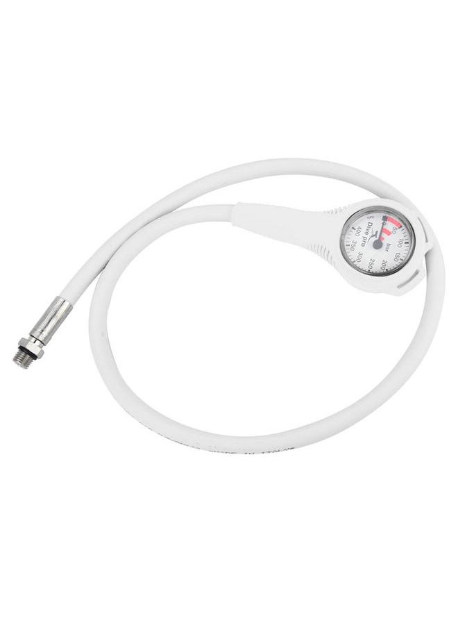 Thoraya Pressure Gauges Single Table with Luminous Dial Plate Scuba Diving Accessory white  - Image 3