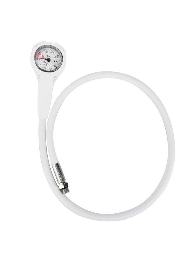 Thoraya Pressure Gauges Single Table with Luminous Dial Plate Scuba Diving Accessory white  - Image 1