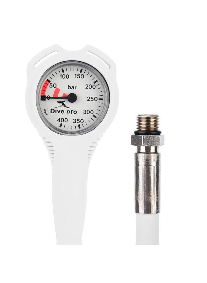Thoraya Pressure Gauges Single Table with Luminous Dial Plate Scuba Diving Accessory white  - Image 4