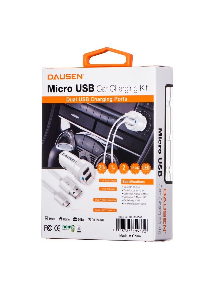 دوسن داوسن شاحن السيارة مع كيبل يو اس بى - Image 2