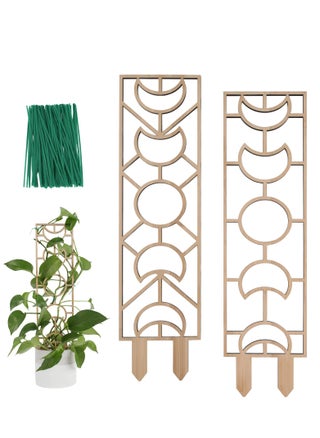 Plant Trellis for Climbing Plants Indoor Pot, 16inch Small Wooden Trellis for Potted Plants with Moisture-Proof Layer for Vines Ivy Houseplants, Moon and Geometric Shape Design - pzsku/Z958D7E3A3082843DCC25Z/45/_/1696752677/7b9caaef-9105-4646-a7db-dc0b17f6c403
