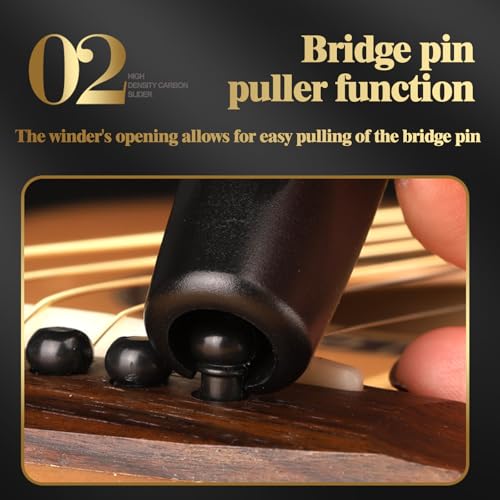 LokFy Guitar String Winder Bridge Pin Puller Guitar Repair Tool - Image 3