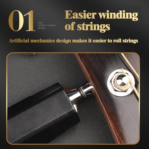 LokFy Guitar String Winder Bridge Pin Puller Guitar Repair Tool - Image 2