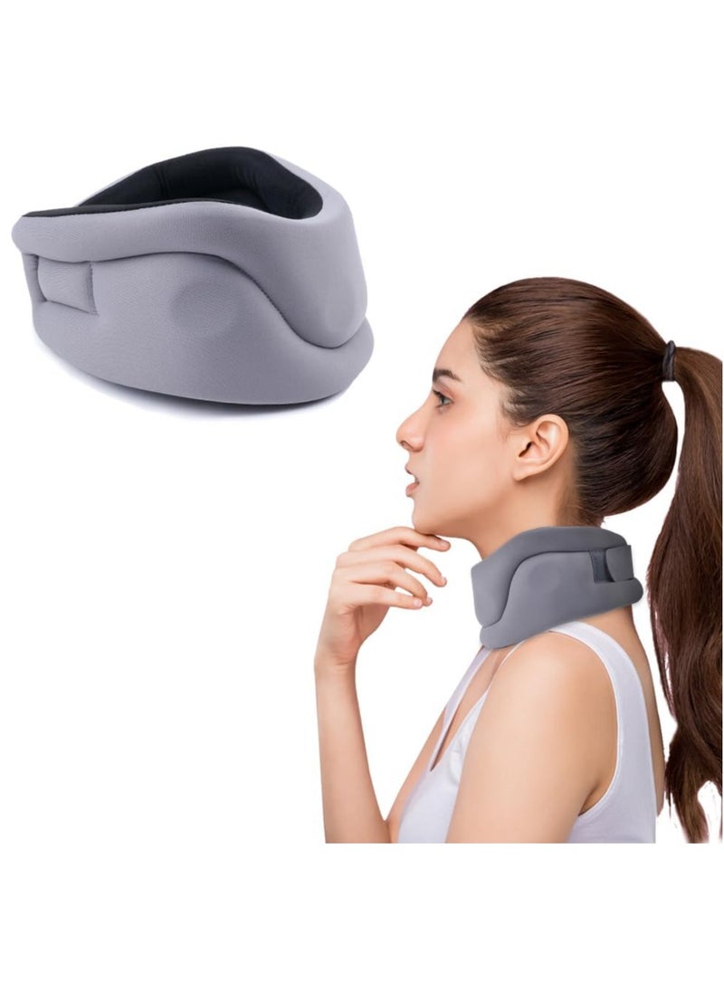 Excefore - Neck Brace, Soft Foam Cervical Collar for Sleeping, Neck Support Brace for Neck Pain Relief, Wraps Keep Vertebrae Stable and Aligned for Relief of Cervical Spine Pressure for Women & Men, M - Image 1