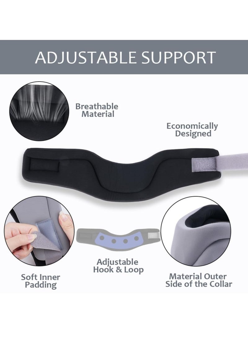 Excefore - Neck Brace, Soft Foam Cervical Collar for Sleeping, Neck Support Brace for Neck Pain Relief, Wraps Keep Vertebrae Stable and Aligned for Relief of Cervical Spine Pressure for Women & Men, M - Image 1