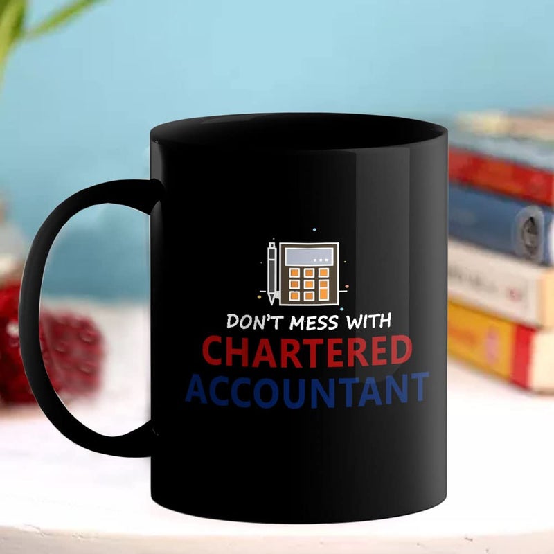 Happu Printed Ceramic Coffee Mug for Chartered Accountants Dont Mess with Chartered Accountant Gift for CA Students Aspirants CA Professionals Accountants 325 ML11Oz 3190BP - Image 3