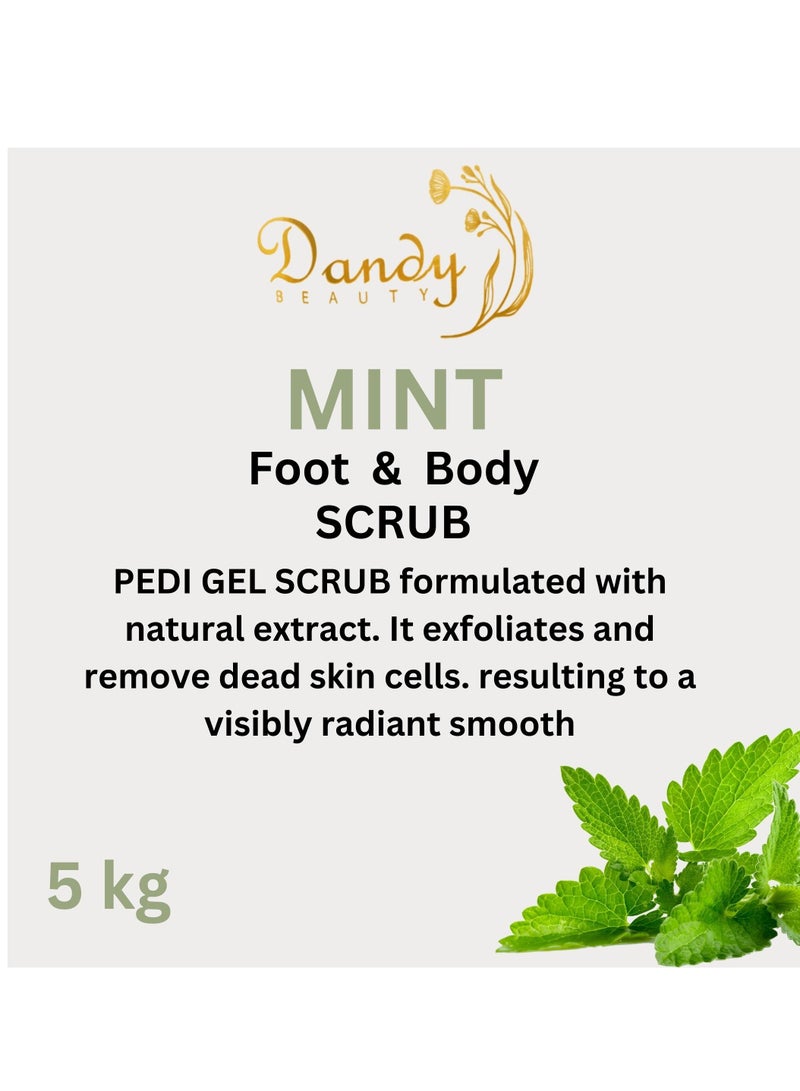 Dandy Beauty Body Scrub Mint 5kg Exfoliates and remove dead skin cells to visibly radiant smooth skin - Image 2