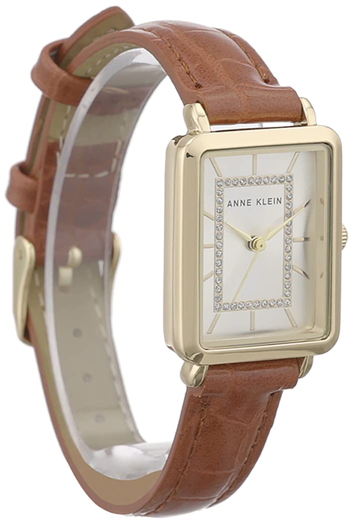 Anne Klein Women's Glitter Accented Croco-Grain Strap Watch, AK/3820 - Image 1