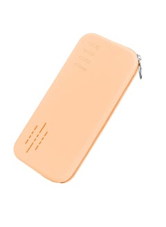Excefore Portable Travel Makeup Bag, Large Capacity Zipper Makeup Bag, Sleek Makeup Tools Bag, Gifts for Women and Girls (Khaki)  - Image 1