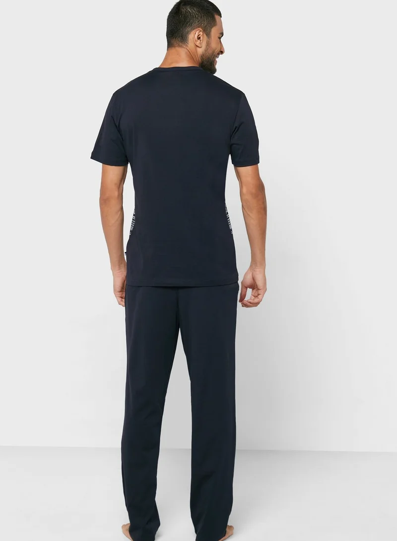 U.S. Polo Assn. Striped Pyjama Set
