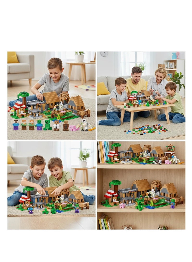 MINECRAFT ماين كرافت - مجموعة مكعبات بناء القرية الفاخرة - Image 5