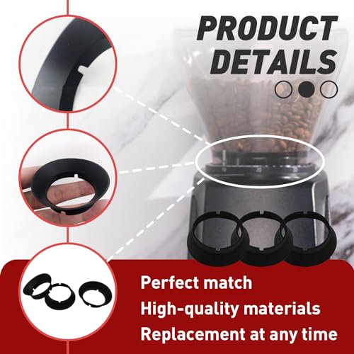 FixlyFido 3 Pcs Gasket Replacement for Baratza Encore and Virtuoso Coffee Grinders - Replacement Ring for Electric Conical Burr Grinder - Durable and Reliable - Image 3