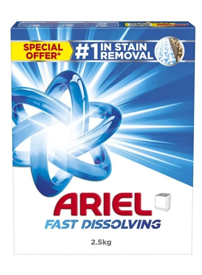 Ariel Original Laundry Detergent Powder Semi Automatic 2.5kg - Image 1