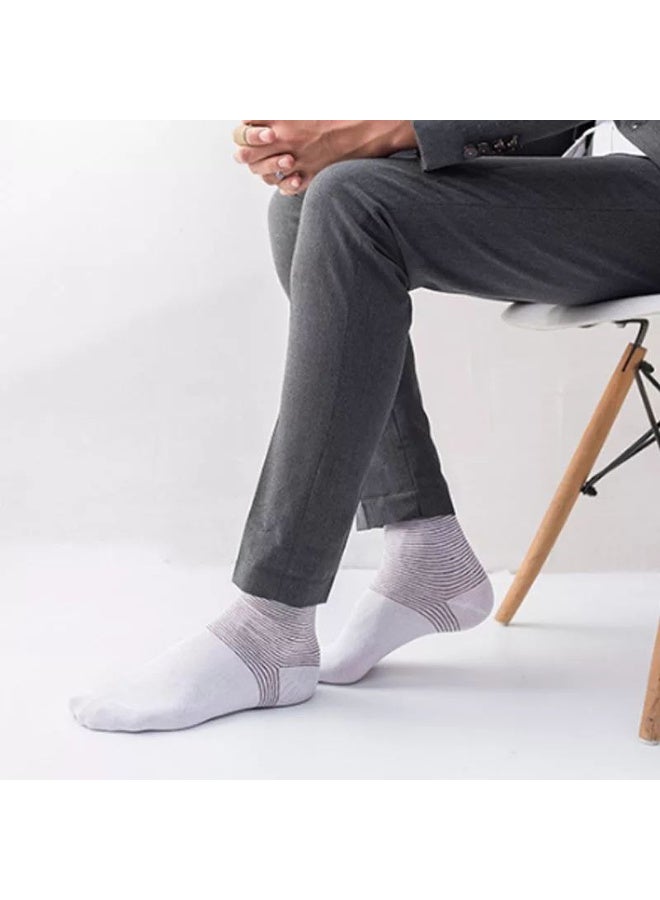 TRENDORA Ultra Soft Fleece-Socks – 5 Pairs + 1 Gift Pair, Thick Warm Plush Crew Socks for Men, Cozy Cotton Blend - Image 4