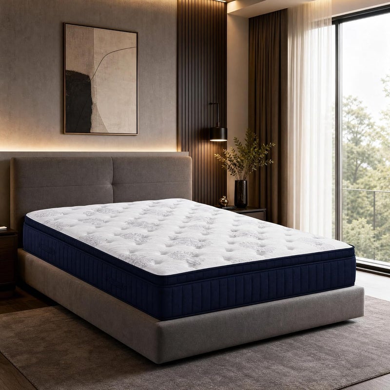 Luxury Hybrid Mattress - Medium Firm (Super King 200x200cm) | Cooling Gel Memory Foam & Pocket Springs - Image 1