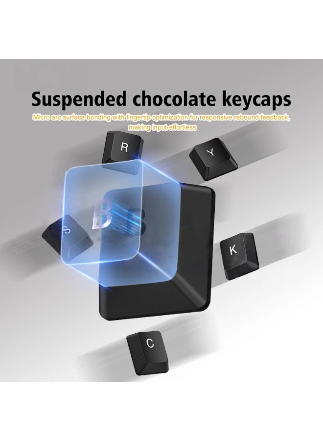 عام 104-مفتاح عبس السلكية لوحة المفاتيح والماوس مجموعة قطعتين مكتب الكتابة لعبة لوحة مفاتيح الكمبيوتر المحمول - Image 3