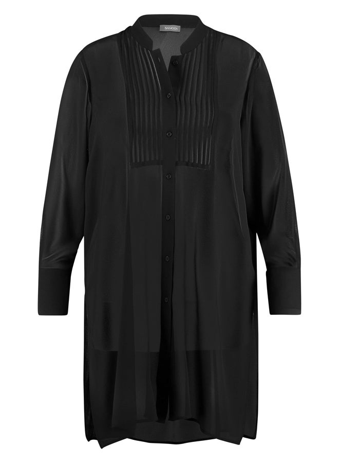 Samoon Semi Sheer Long Blouse - Image 3