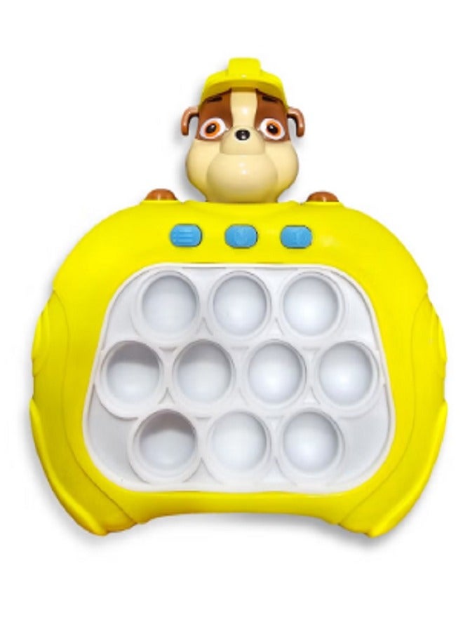 باو بترول لعبة بوب إت - وحدة تحكم ألعاب الدفع السريع لعبة الاستجابة السريعة، لعبة بوش بوب بابل فيدجيت الحسية (باو باترول) أصفر