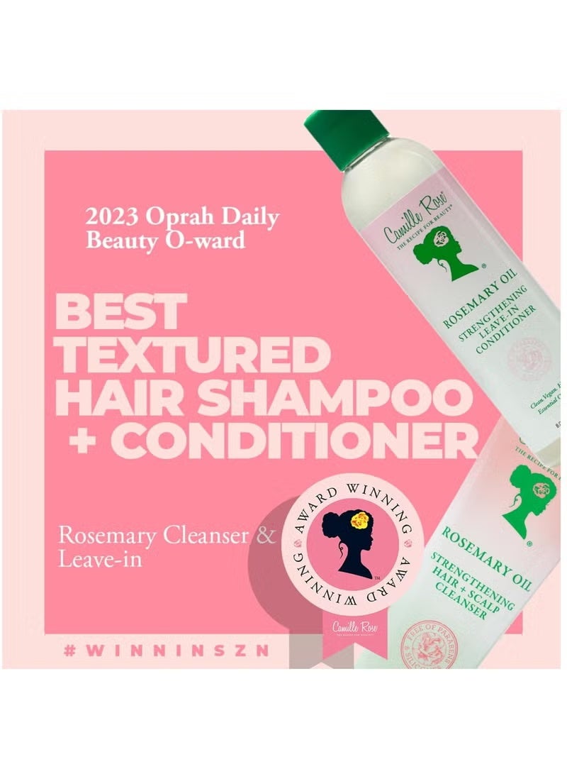 منظف ​​الشعر وفروة الرأس بزيت الروزماري من كاميل روز | زيت الخروع والنعناع والزيوت العطرية من الروزماري لتشجيع نمو الشعر وتقويته | مزيل تراكم طبيعي | 8.5 أونصة سائلة - Image 2
