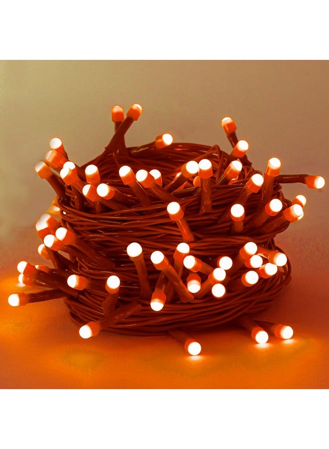 Lexton 40 LED Power Pixel Serial String/Fairy Light | Plug Sourced | Suitable for Home & Outdoor Decoration, Diwali, Christmas, Ramadan, Wedding, Party, Festival (Pack of 5, Orange) - Image 1