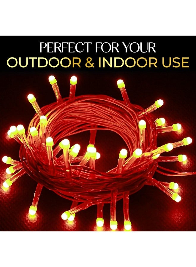 Lexton 40 LED Power Pixel Serial String/Fairy Light | Plug Sourced | Suitable for Home & Outdoor Decoration, Diwali, Christmas, Ramadan, Wedding, Party, Festival (Pack of 5, Orange) - Image 5