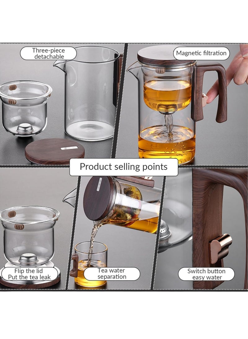 لوبيتيز 950ml， إبريق الشاي مع فلتر ، فلتر المغناطيسي ، إبريق الشاي مع الزجاج ، إبريق الشاي مع فلتر ، إبريق الشاي واضحة ونظيفة إبريق الشاي - Image 2