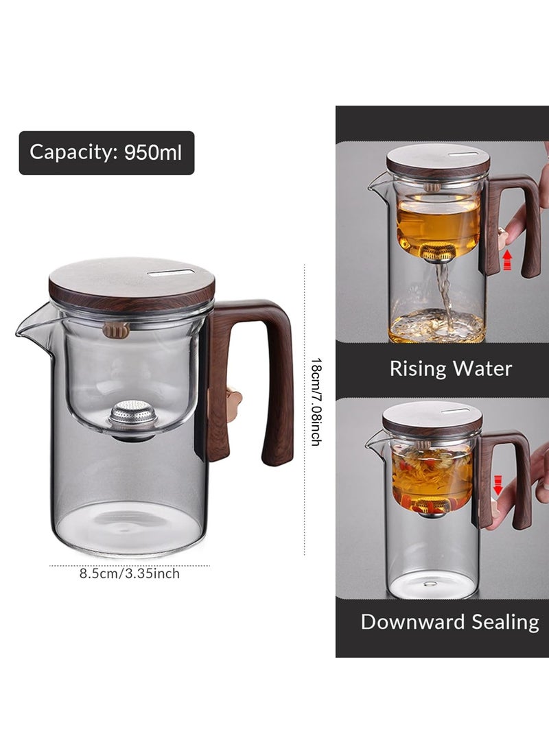 لوبيتيز 950ml， إبريق الشاي مع فلتر ، فلتر المغناطيسي ، إبريق الشاي مع الزجاج ، إبريق الشاي مع فلتر ، إبريق الشاي واضحة ونظيفة إبريق الشاي - Image 4