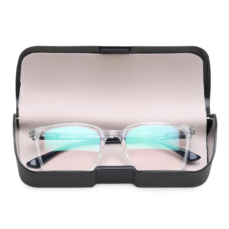 CRIBA Transparent Square Reading Glass Computer Blue Cut Power +0.50+0.75+1.00+1.25+1.50+1.75+2.00+2.25+2.50+2.75+3.00 for Eye Protection from Laptop/Mobile Screen for Men & Women - C - Image 3