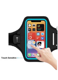 Generic Sporting Phone Armband for iPhone 15/14 Pro Max - Adjustable Running Holder with Key Pouch  Headphone Slots, Perfect for Jogging, Cycling  Hiking  - Image 4