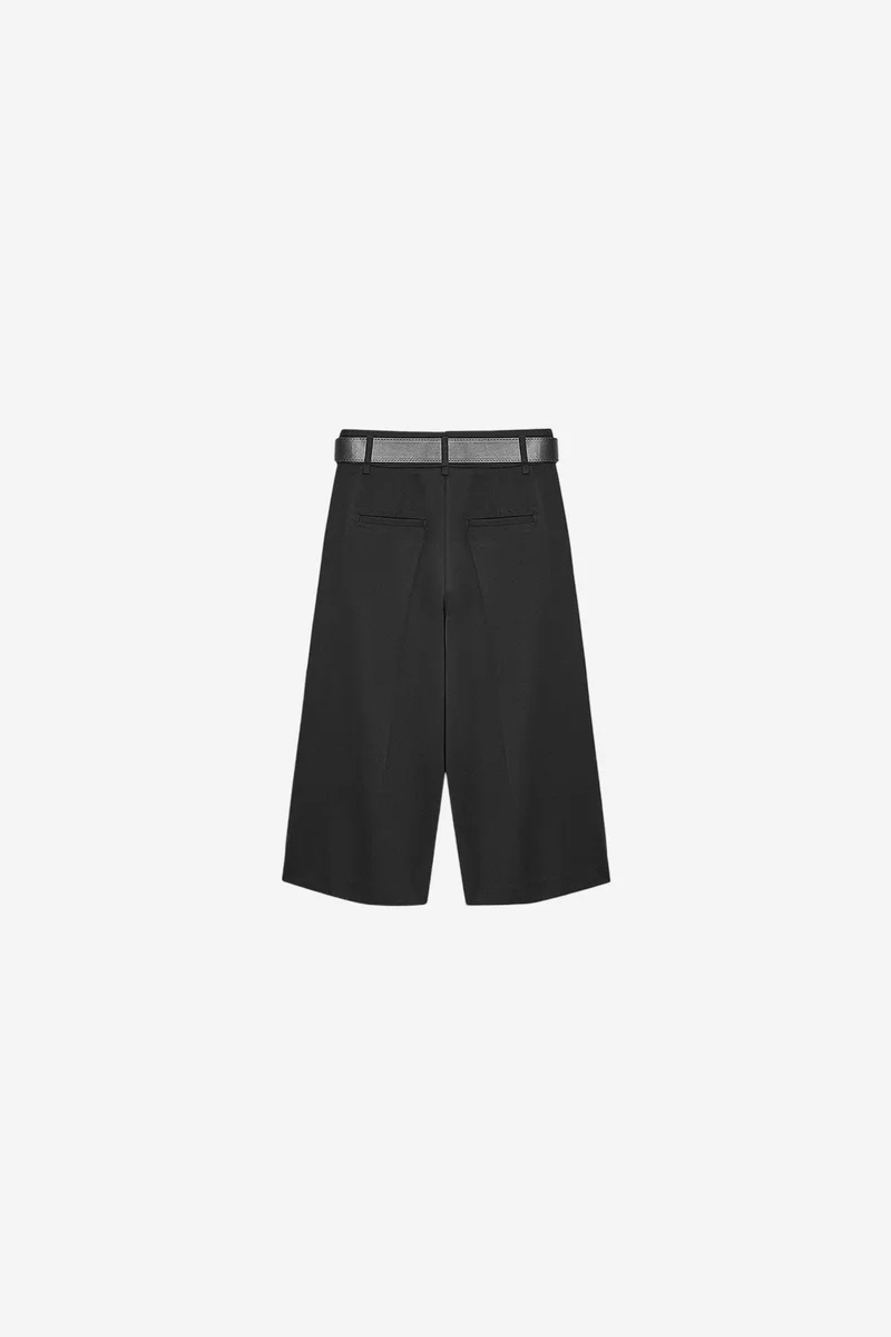 Dilvin Black DILVIN Women’s Tailored Pull-On Shorts for Women | Best Price UAE