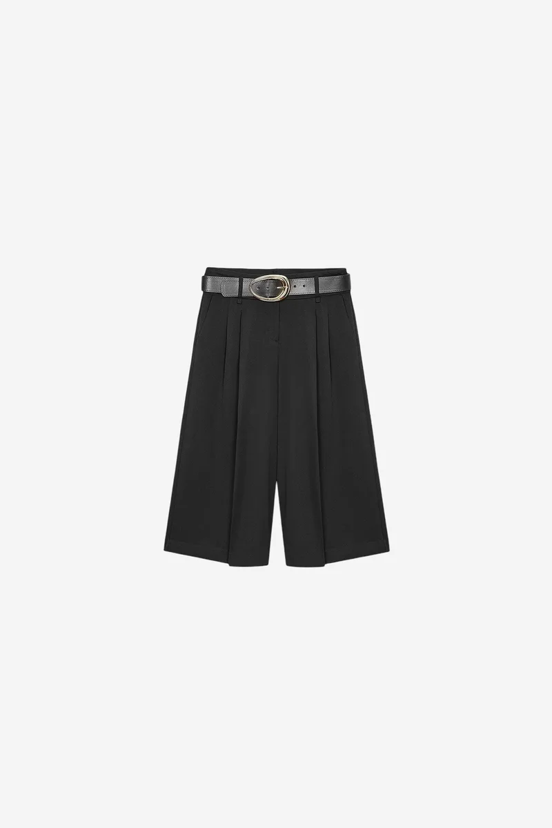 Dilvin Black DILVIN Women’s Tailored Pull-On Shorts for Women | Best Price UAE