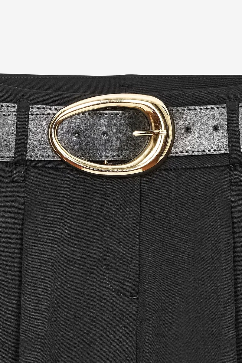 Dilvin Black DILVIN Women’s Tailored Pull-On Shorts for Women | Best Price UAE