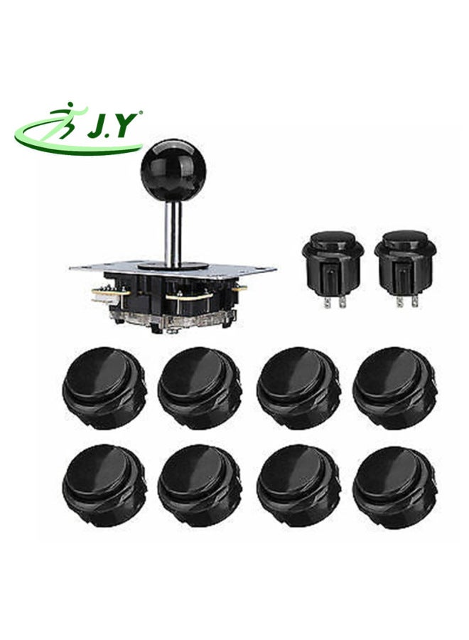 DIY Arcade Rocker Button Kit 5p Imitation Three And Rocker 30 Cassette Button Key Switch Game Accessories-Product Color:Red  - Image 3