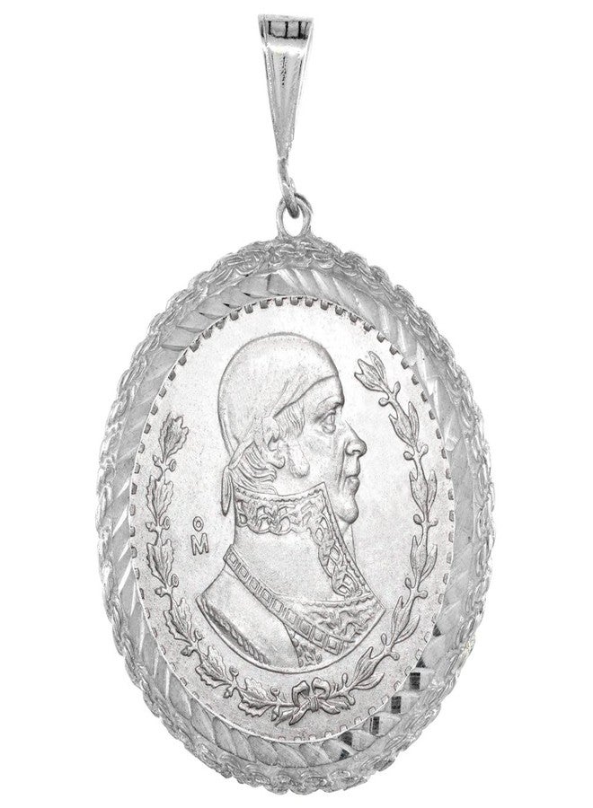 سابرينا سيلفر عملة فضية استرلينية مكسيكية من فئة 1 بيزو، إطار حبل، 34 مم، ظهر شوكي، قطع ماسي. العملة غير متضمنة. - Image 1