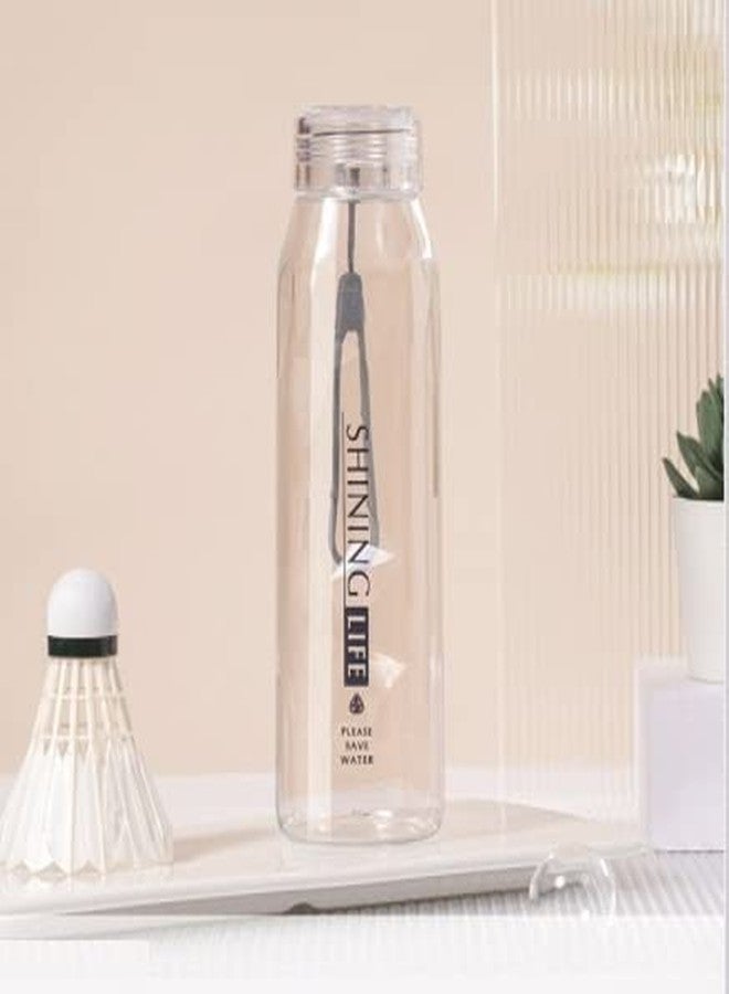 TEMSON Plastic Water Bottle for Home, Office, Gym, Picnic and Travelling - Transparent Stylish Plastic Bottle for Kids, Boys, Girls, Fridge Bottles-570ml (FQ-3045) (Assorted color) - Image 1