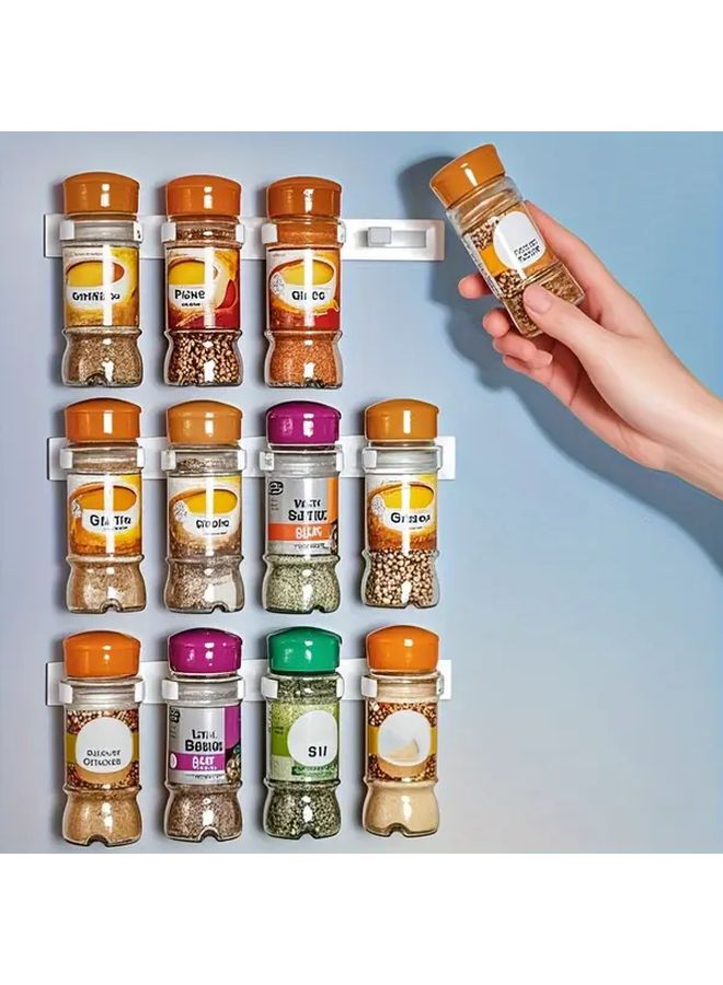 Grey 6 Piece Spice Rack Organizer Holds 30 Jars for Pantry Cabinet Storage - Image 4