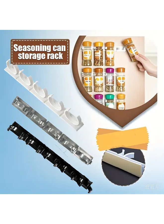 Grey 6 Piece Spice Rack Organizer Holds 30 Jars for Pantry Cabinet Storage - Image 2