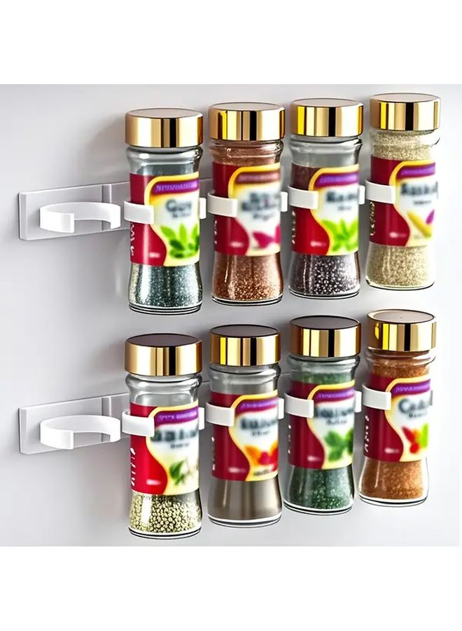 Grey 6 Piece Spice Rack Organizer Holds 30 Jars for Pantry Cabinet Storage - Image 1