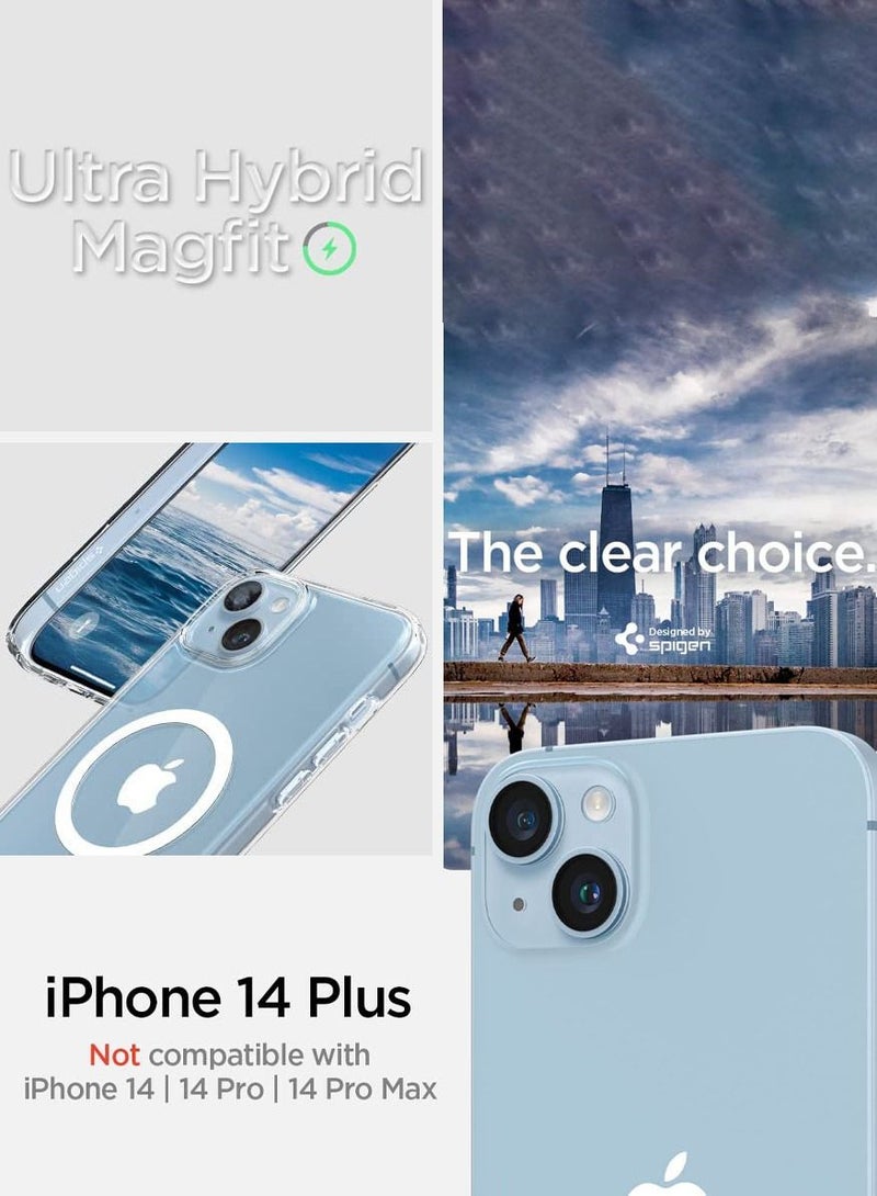 Spigen Ultra Hybrid Mag iPhone 14 Plus Case Cover with Magsafe - White  - Image 2