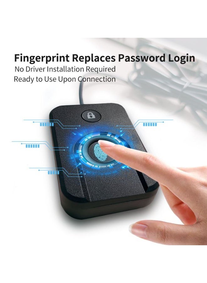 بولند قارئ بصمات الاصابع FP100 يو اس بي من بولند جهاز ماسح بصمة الاصبع البيومترية - Image 1