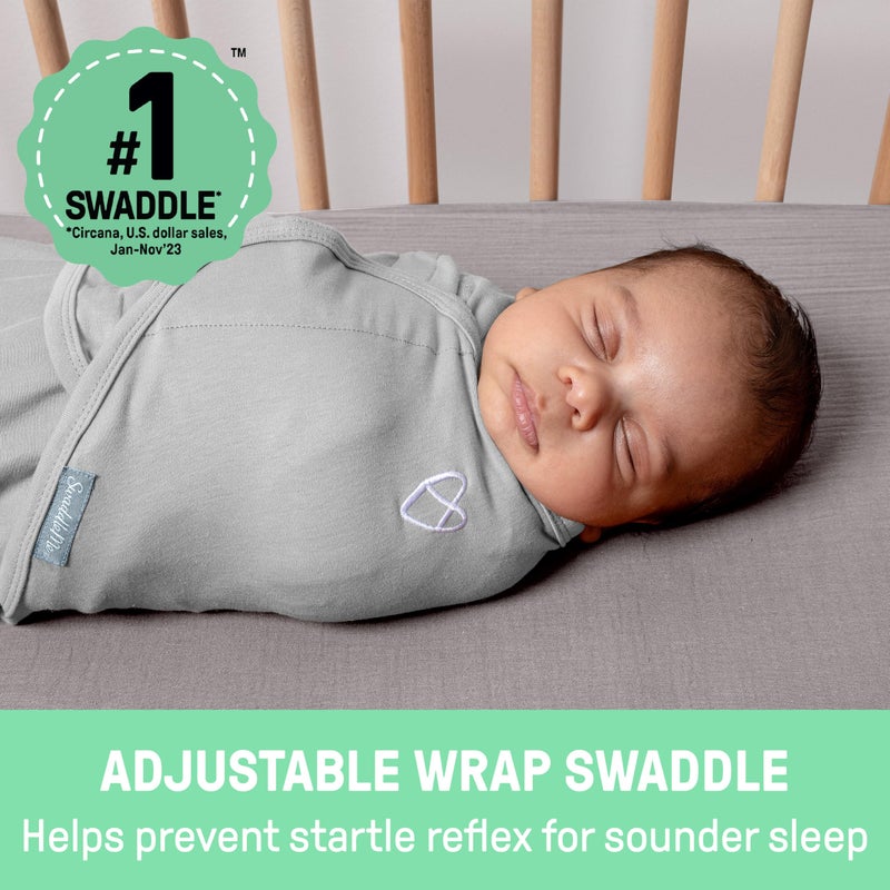 SwaddleMe by Ingenuity Original Swaddle, 100% Cotton, Improves Sleep & Calms Startle Reflex, 0-3 Months, 3-Pack - Oh Deer - Image 2