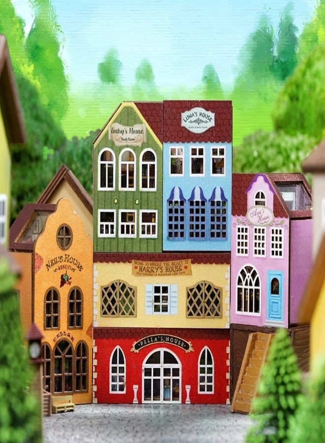 CUTEROOM DIY Miniature House Kit, CUTEROOM Mini House Kit for Adult to Build, Wooden Dollhouse Making Kit with Furniture, Christmas Birthday Gifts - Image 4