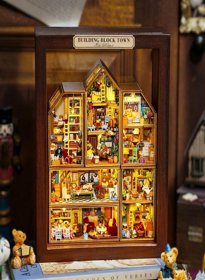 CUTEROOM DIY Miniature House Kit, CUTEROOM Mini House Kit for Adult to Build, Wooden Dollhouse Making Kit with Furniture, Christmas Birthday Gifts - Image 1