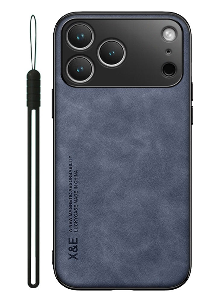 ICARLUS Case for iPhone 17 Pro Cover Bumper Built-in Metal Plate Blue - Image 1